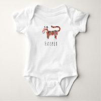Cute Unisex Aquarelle Tigre de la Jungle