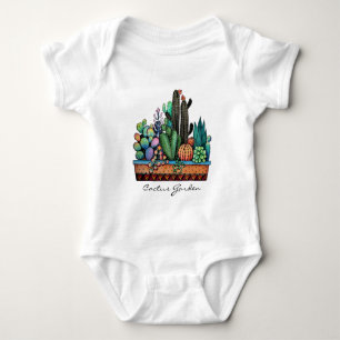 Body Cute Watercolor Cactus Garden