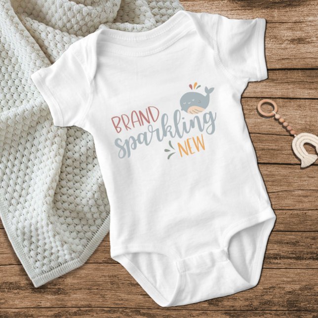 Body Cute Whale Marque Étincelante Nouveau Bébé Bleu Ga (Créateur téléchargé)