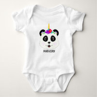 Cute Whimsical Panda Unicorn Pandicorn