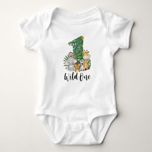 Body Cute Wild One 1er anniversaire Safari Jungle Baby