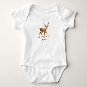 Body Cute Woodland Animal Deer Water Nom personnalisé