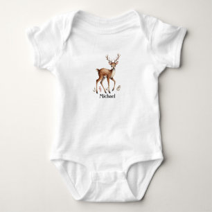 Body Cute Woodland Animal Deer Water Nom personnalisé