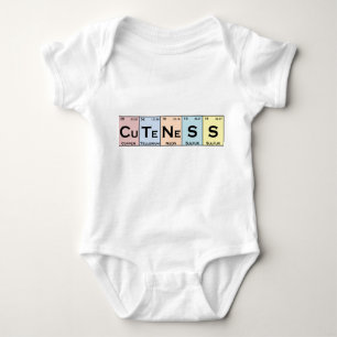 Body CuTeNeSS éléments périodiques baby romper