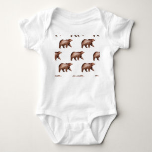 Body Cutesse de l'ours : Aquarelle Motif animal