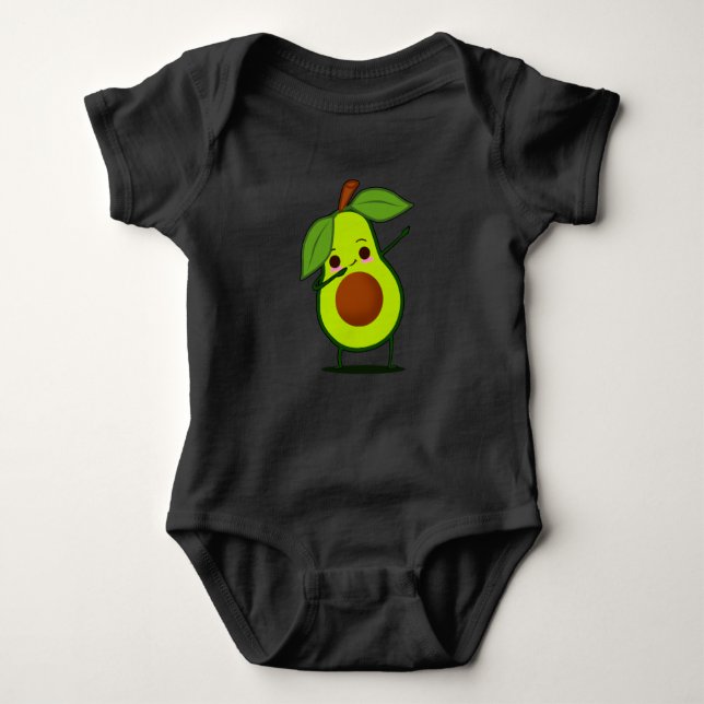 Body Dabbing Green Avocado Dab Funny Dancing Fruits (Devant)