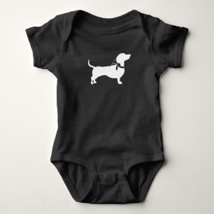 Body Dachshund Weiner Dog Baby shower non sexiste