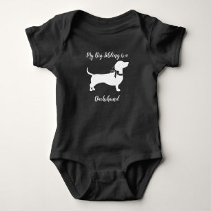 Body Dachshund Weiner Dog Baby shower non sexiste
