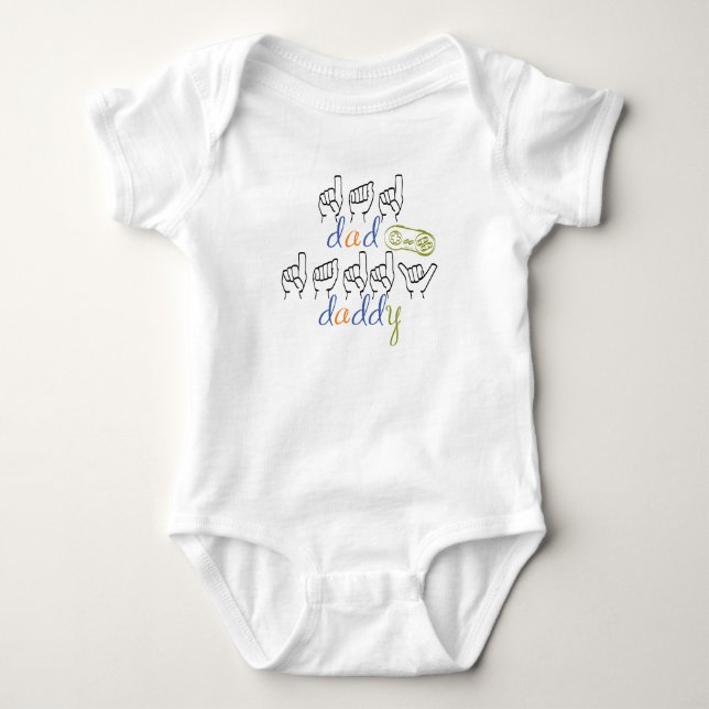 Body dad, daddy in sign language (Devant)