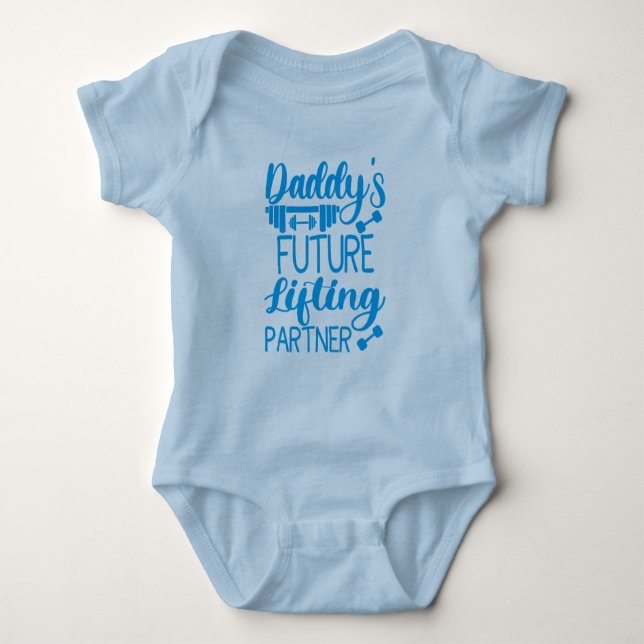Body Daddy's Gym Baby Grow Drôle Entraînement Cadeaux (Devant)