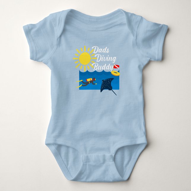 Body Dads Diving Buddy Design - Bodysuit Baby Jersey (Devant)