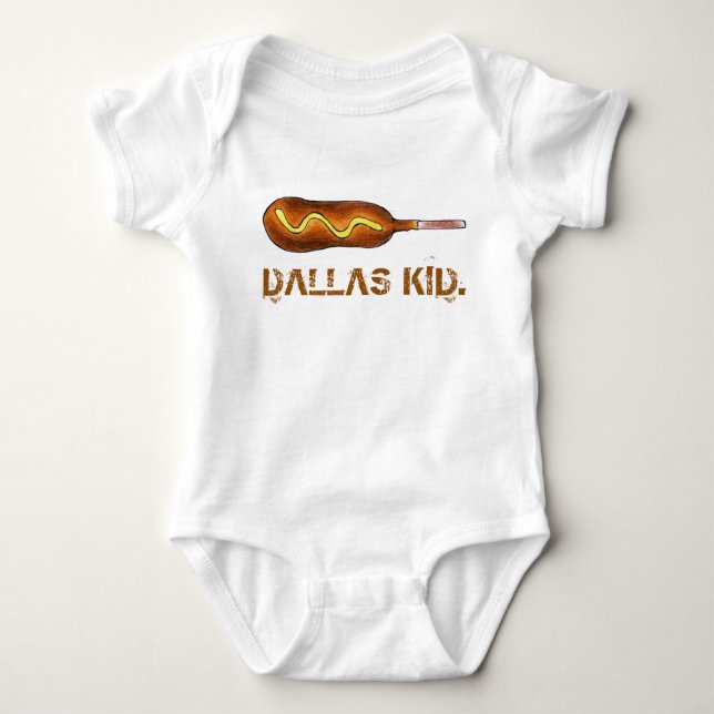 Body Dallas Kid TX Texas Corndog Corn Dog Mustard (Devant)