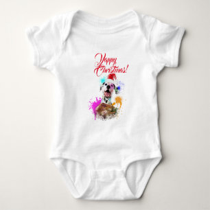 Body Dalmatien Mignon Personnalisable Noël Yappy Chien