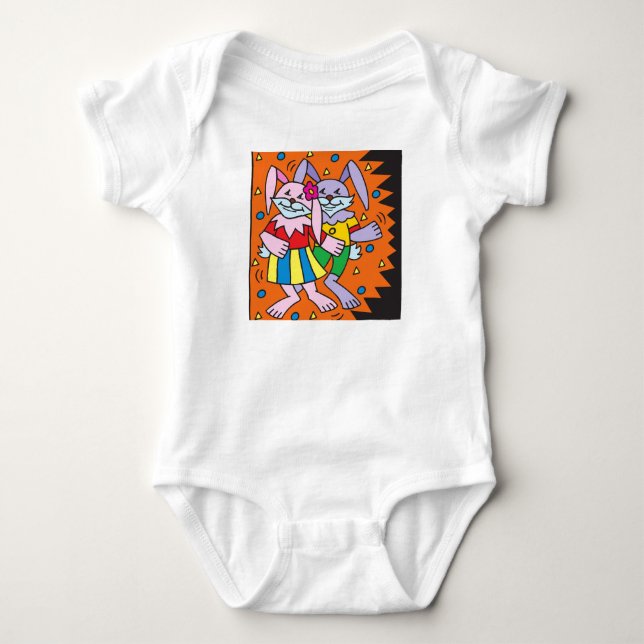 Body Danse de lapins divertissants (Devant)