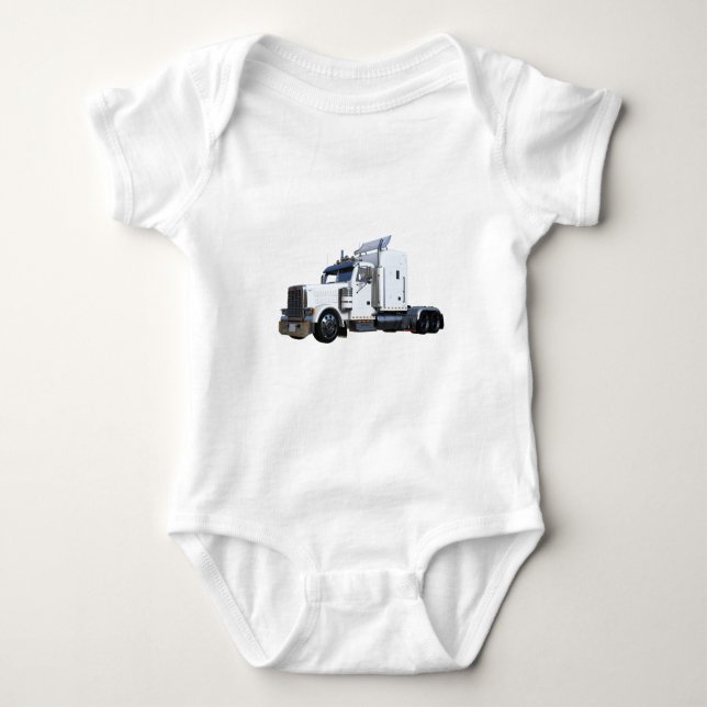 Body De blanc remorque de tracteur semi (Devant)