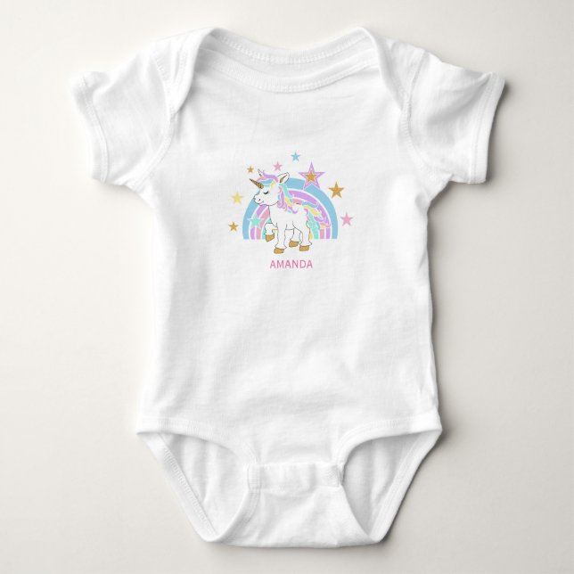 Body 🦄 de licorne magique avec 🌈 arc-en-ciel (Devant)