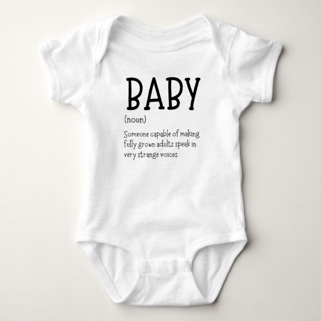 Body Définition drôle de nouveau-né bébé hilarant (Devant)