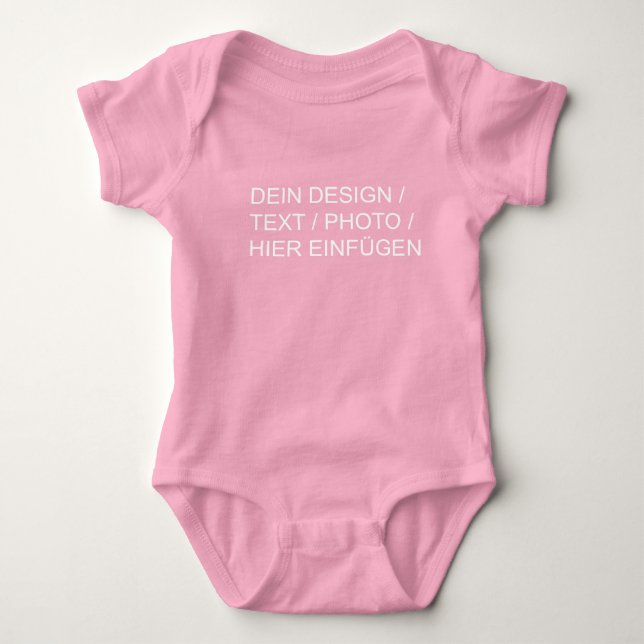 Body DEIN DESIGN/TEXT/FOTO Baby Girl Babybodies  (Devant)