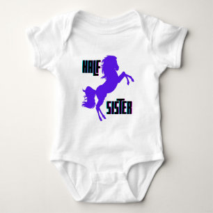 Body Demi-soeur Poney Violet Fratrie