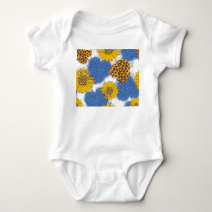Body Denim Hearts Leopard Sunflowers Motif