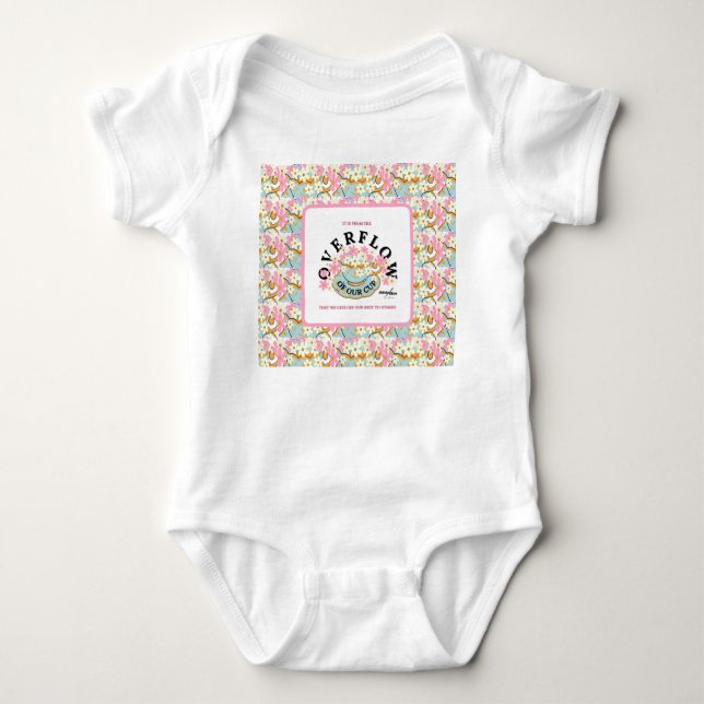 Body DÉPASSEMENT Floral Baby Bodysuit - Adiela Akoo (Devant)