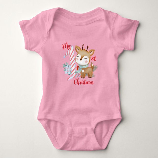 Body Des costumes avec l'illustration d'un cerf de bébé (Devant)