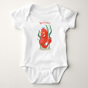 Body Dessin animé de hippocampe pygmée mignon