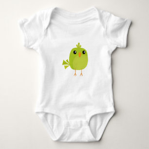 Body Dessin animé d'oiseau vert mignon