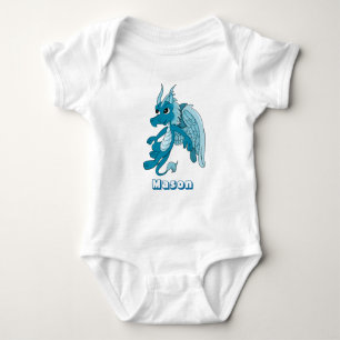 Body Dessin animé dragon bleu bébé Creeper