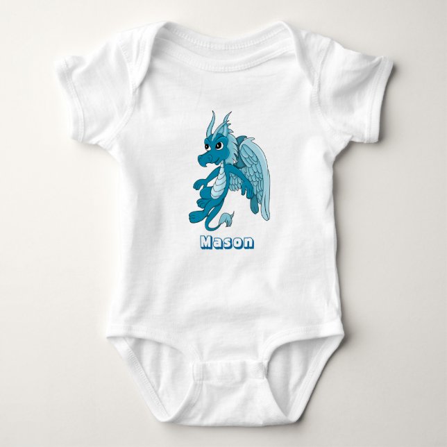 Body Dessin animé dragon bleu bébé Creeper (Devant)