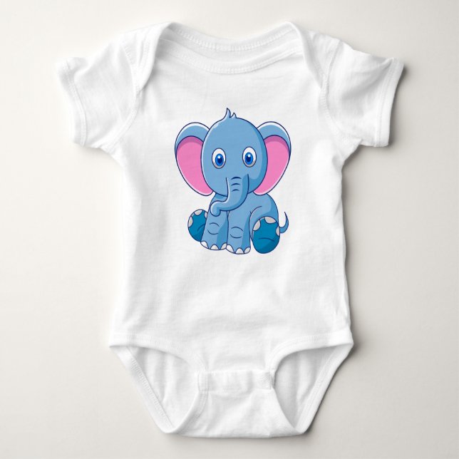 Body Dessin de bébé Eléphant Clipart-64832 (Devant)