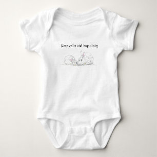Body Dessin d'encre de paire de lapin adorable Conser