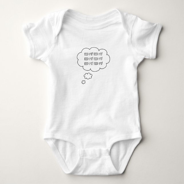 Body Dessin drôle "Nourris-moi bébé" (Devant)
