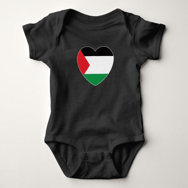 Body dessin graphique du pavillon de palestine mignon (Devant)