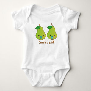 Body Dessin mignon d'une paire de poires vertes