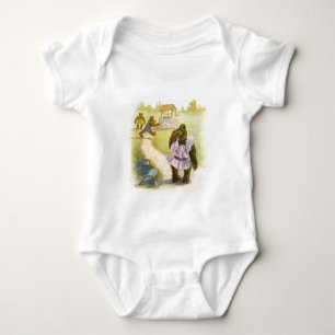 Body Dessin vintage : Nounours et un puits