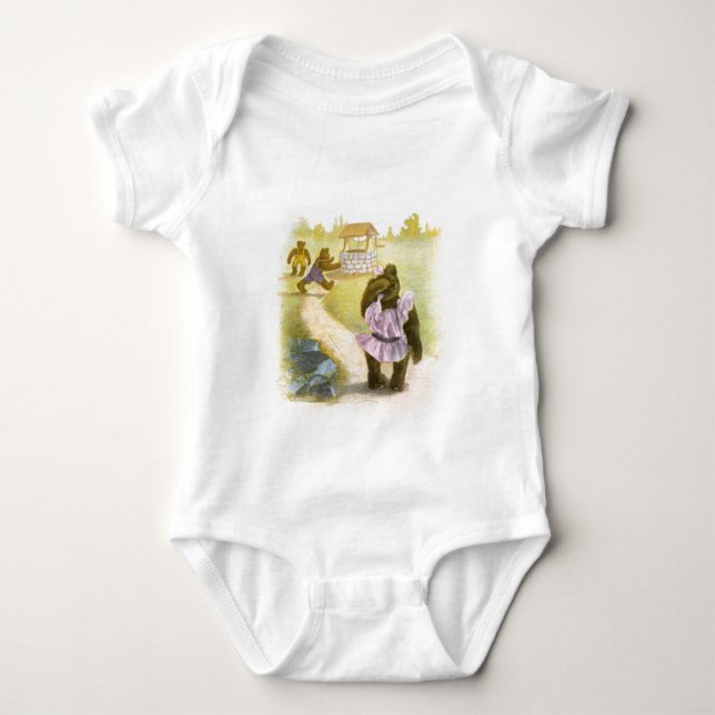 Body Dessin vintage : Nounours et un puits (Devant)