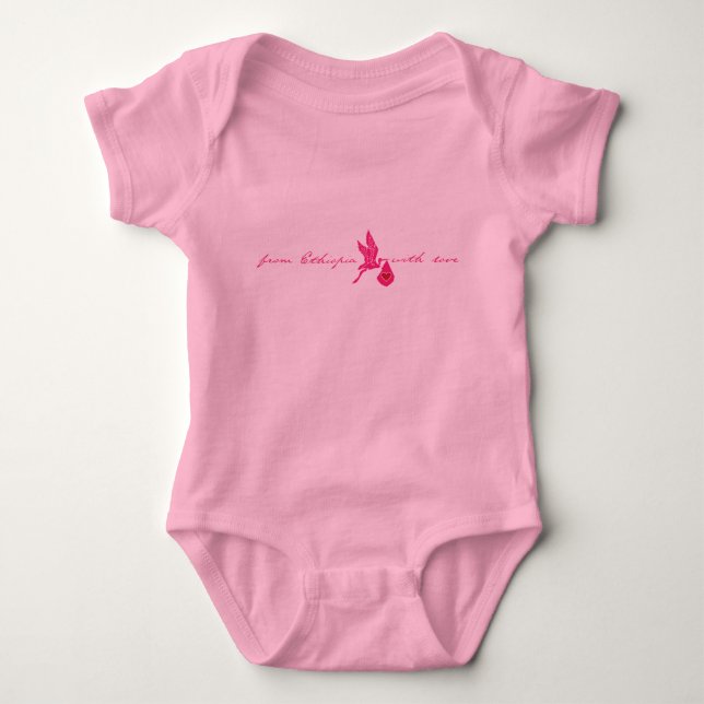 Body D'Ethiopie avec amour - rose (Devant)