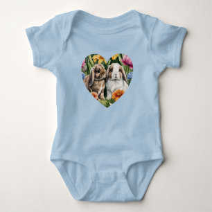 Body Deux lapins de lapin de lapin de petite lop