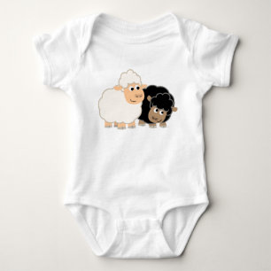 Body Deux mignonettes en caricature Mouton Bébé Creep