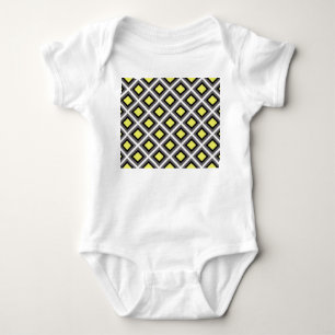 Body Diamants d'ikat gris foncé, noir, jaune par STaylo