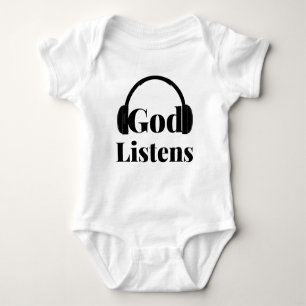 Body Dieu écoute la citation basée sur la foi Unisex