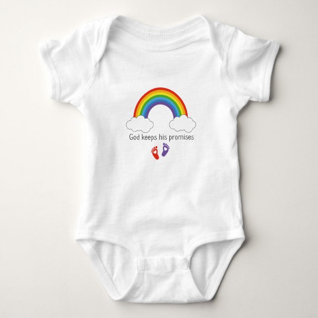 Body Dieu tient ses promesses Rainbow bébé gown (Devant)