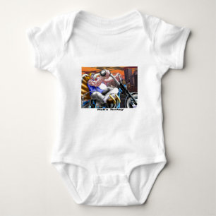 Body Dinde de l'enfer Drôle de Thanksgiving Harley T-sh
