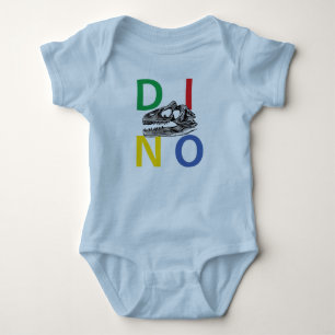 Body DINO - Bodysuit bleu clair pour bébé Jersey