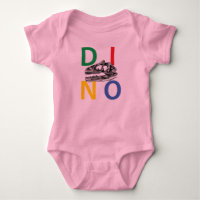 DINO - Bodysuit de maillot de bébé rose