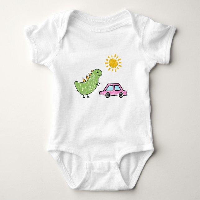 Body Dino et la voiture rose (Devant)