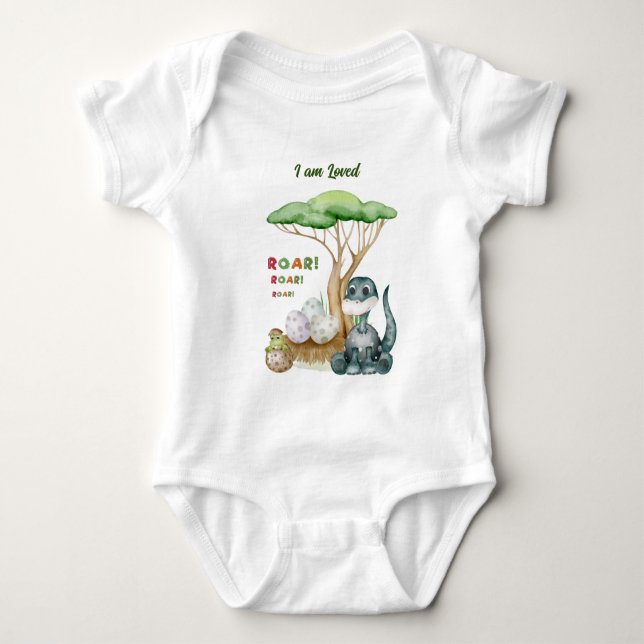 Body Dinosaur Bodysuit bébé | T-shirt famille Personnal (Devant)