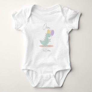 Body Dinosaur Fille rose bleu Lilac fête d'anniversaire
