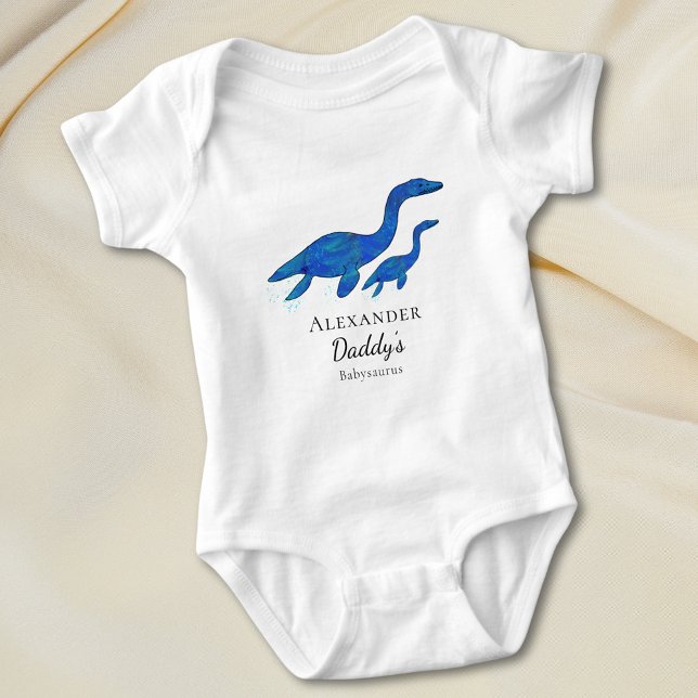 Body Dinosaur papa et bébé Personnalisé (Cute dinosaur personalized name dino dad and baby quote custom bodysuit )